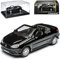 Cararama Peugeot 206 CC Cabrio Offen Schwarz 2000-2007 mit Sockel und Vitrine 1/43 Modell Auto