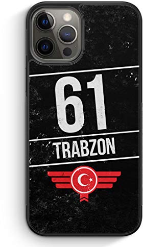 MUNIQASE Trabzon 61 - Silikon Hülle für iPhone 13 Pro Max - Motiv Design Türkei Türkiye Türkisch Türk Turkey Turkish Stadt - Cover Handyhülle Schutzhülle Case Schale