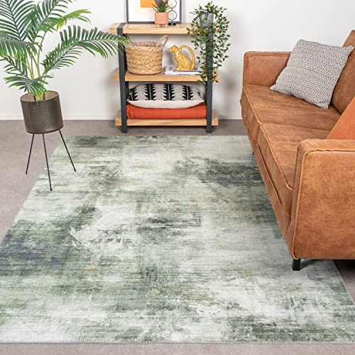 FRAAI | Home & Living Moderner Teppich - Strong Grün Mint - Polyester - Flachgewebe - Modern - Wohnzimmer, Esszimmer, Schlafzimmer - Carpet