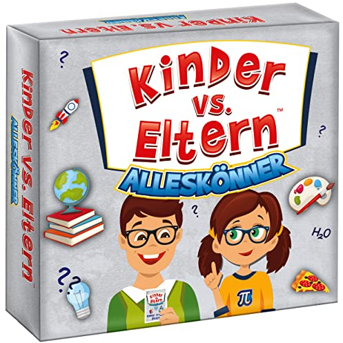 Kinder vs Eltern Spiel Alleskönner Kinderspiele ab 7 Jahre Brettspiel Gesellschaftsspiele Lernspiele des Wissens Quiz Spiel Familienspiele Kartenspiele Familienquiz | 52 Karten