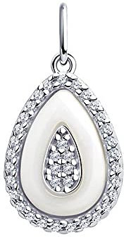 Sokolov Anhänger aus 925 Silber mit Zirkonia und Keramik