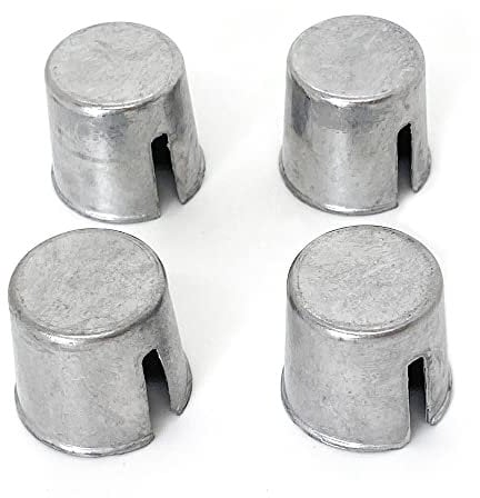 4 Pieces Battery Post Shims Lead Shim Caps Adapters Car Battery Terminal Converter Sleeves for Positive or Negative Posts, Repair Shims Worn or Damaged Loose Battery Terminal Post Auto Repair Tools