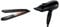 Panasonic EH-HS99 Nanoe Ceramic Hair Straightener for Improved Shine (Black/Rose Gold) & EH-NE83 Ionic Hairdryer with Fast Drying Technology for Smooth, Sleek Hair (Black) 2500 W