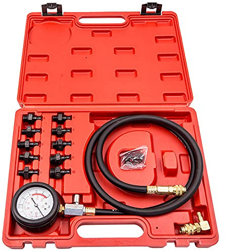 maXpeedingrods Engine Oil Pressure Detector Tester Gauge Tools Kit Low Oil Warning Car Garage