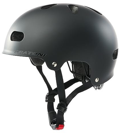 Cratoni Unisex Jugend C-Mate Helmet, Schwarz Matt, S