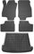 OMAC Fußmatten & Kofferraumwanne Set kompatibel mit Opel Astra G Caravan 1998-2004 Gummi 5X