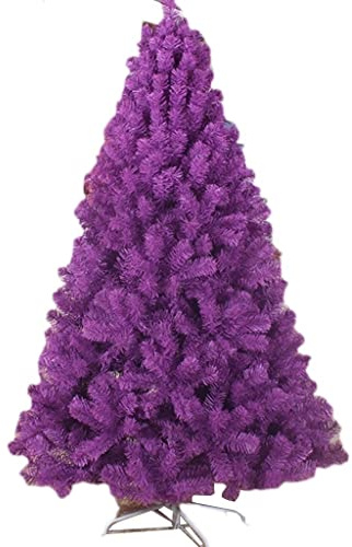 Lila Weihnachtsbaum Premium Weihnachtsbaum Für Fülle Künstlicher Weihnachtsbaum Mit Metallständer Weihnachtsdekoration Geschenke (Color : Purple, S : 180cm(70.8inches))