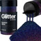 Hemway Premium Glitter Shaker - Black Holographic | Microfine Metallic Flake Sequins for Resin & Epoxy Crafts | Craft Supplies for Tumblers, Festival, Hair, Face, Body, Eye & Nail Art | 125 g
