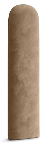 Muralo Polsterpaneel ovales WANDPOLSTER Wandkissen Bettkopfteil Wandpaneel Schlafzimmer Wohnzimmer Bett Lendekissen Modern Luxus Gepolstert Polster Paneel (Beige, 20 cm x 80 cm)