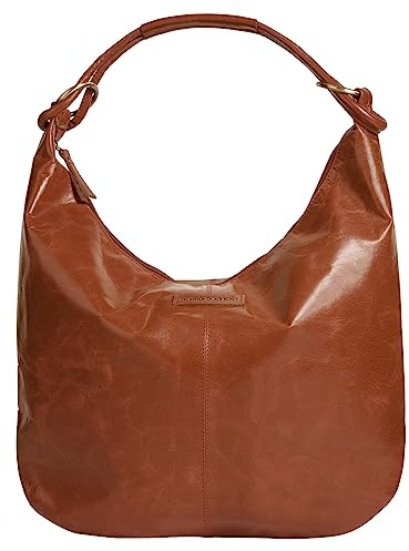 bruno banani Shopper Echt Leder Damen Casual Handtasche aus Rindleder, Schultertasche leicht, Henkeltasche groß, Innenfach Smartphone