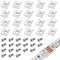 Aroidful 10mm LED-Befestigungsclip,100pcs LED-Streifenhalter,LED-Befestigungsclip für LED-Leuchtstreifen 10mm breit