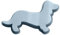 Silikon Backform in Tierform, Niedliche Backform Dackel Hund-förmige Kuchenbackform Kinder 3D kleine Geburtstagskuchenform Schokolade Muffin Jello Tablett DIY Form, Blau