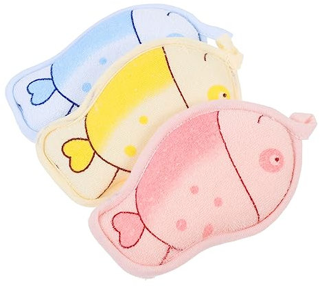 Angoily 12 Stk Baumwolle Für Babybadewannen Badepad-schrubber Babywäscher Peeling-schrubber Für Babys Säuglingsfäustlinge Neugeborenes Bad Luffa Kleinkind Schwamm Säuglingsprodukte