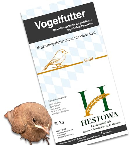 25 kg Gold Vogelfutter Ergänzungsfuttermittel für Wildvögel Streufutter