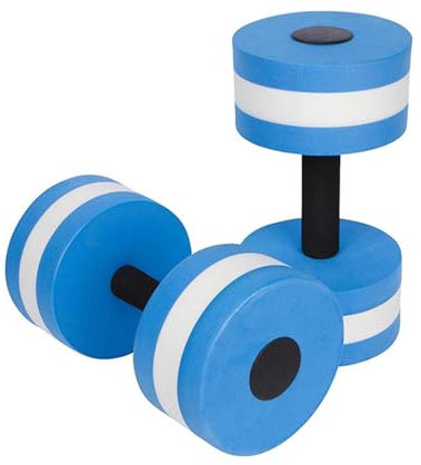 Aquagym Lot de 2 haltères courts pour exercices aquatiques et aérobic, en mousse, pour exercices aquatiques, accessoires de sports nautiques