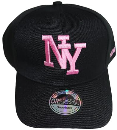beybey NY Baseball Snapback Cap New York originelle Caps für Coole Typen (Basecap pink)