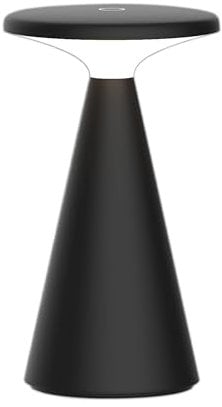 Müller-Licht LED-Tischleuchte Ivy Black für Innen- und Außenbereich mit integriertem Akku, warmweißes Licht (2700 K), Helligkeit stufenlos dimmen mit Touch-Schalter, IP54 Wasser- und Staubgeschützt