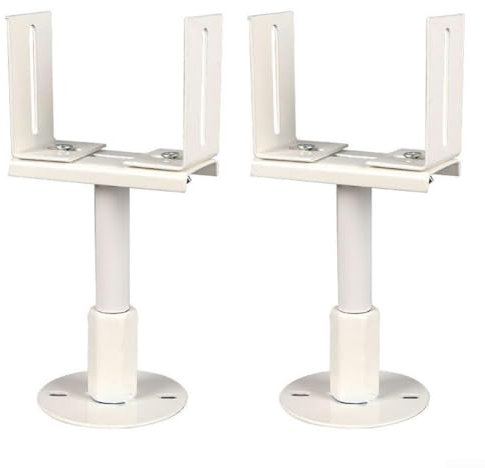 Entgoinggo Radiator Brackets, Adjustable Aluminum Radiator Brackets, Radiator Shelf Brackets, Cast Iron Radiator Feet, Thickened Radiator Foot Brackets(Adjustable 46-50 cm)