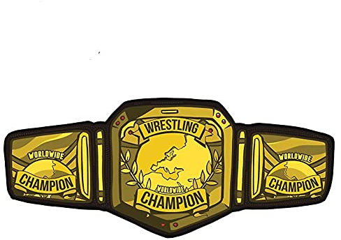 13 cm x 5,8 cm für Wrestling Gürtel Auto Aufkleber Auto Laptop Windschutzscheibe Aufkleber wasserdicht Okklusion