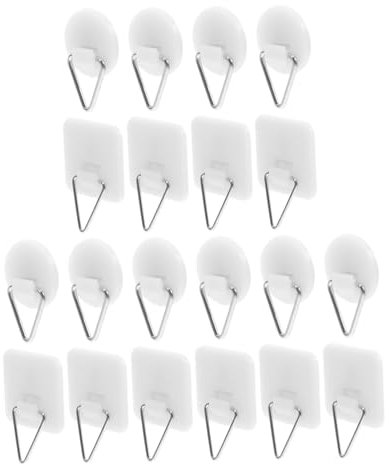 Lurrose 60 Stück Anschließen Tellerhalter Zum Aufhängen An Der Wand Selbstklebende Bildaufhänger Für Wände Selbstklebende Duschhaken Tellerhalter Für Die Wand Abnehmbare Haken Plastik Weiß