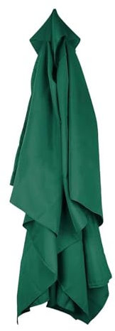 KDQRMVV replacement parasol canopy 8 arms 3.5m for outdoor overhang cantilever garden table umbrella cover(Color:Green)