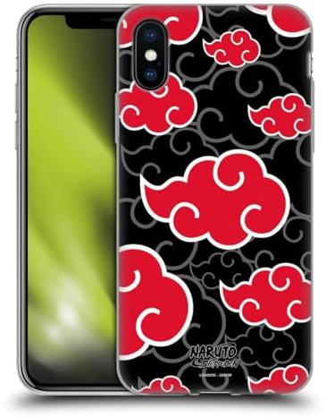 Head Case Designs Offizielle Naruto Shippuden Akatsuki Ikonisch Gelhülle [Militärischer Schutzgrad] Kompatibel Mit Apple iPhone X/iPhone XS Und Kompatibel Mit MagSafe