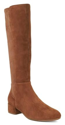 Dune London Ladies TAYLA Stretch Knee-High Boots Suede Knee High Boots