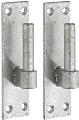 2 Heavy Duty Gate Hooks for Band Gate Hinge Brackets (19mm)