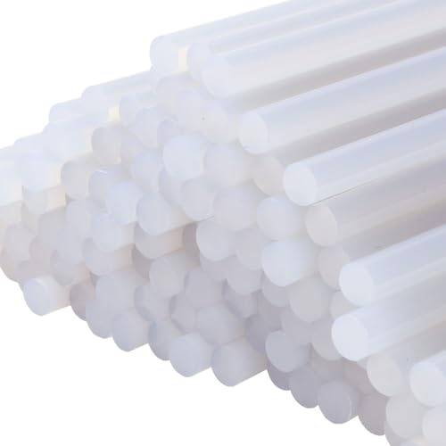 Mantigositeen Lot de 110 bâtons de colle chaude 11 × 190 mm, transparents, extra forts et séchage rapide, compatibles pistolets à colle chaude, bâtons durables pour bricolage