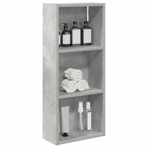 vidaXL Badezimmer-Wandschrank Betongrau 30 x 14 x 70 cm Holzwerkstoff