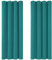Deconovo Vorhang Verdunkelung Kälteschutz Gardinen Wohnzimmer Vorhänge Blickdicht, 138x117cm(HöhexBreite), Türkis, 2er Set