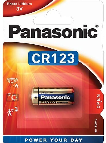 1X10 PANASONIC PHOTO CR-123 A