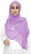 Lina & Lily Damen Hijab Kopftuch Schal mit Glitzer aus Premium Chiffon (Hellviolett)