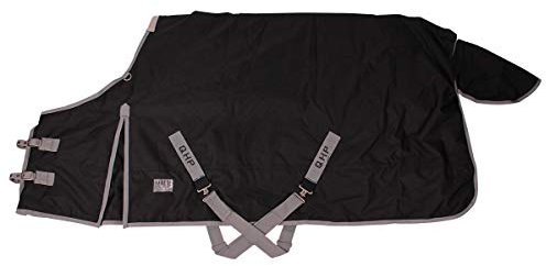 QHP Outdoordecke Tournout XL 600D 300g Füllung für Friesen und großrahmige Pferde (145 cm)