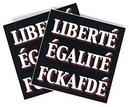 20 Stück - Liberte Egalite FCK AFD - Aufkleber - Sticker - Politisch - Links - 5cm x 5cm