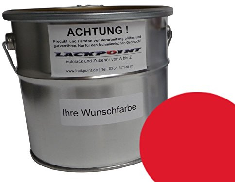 Lackpoint 1 Liter 1K Kunstharz Autolack DDR Flammenrot Trabant Wartburg IFA