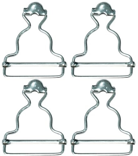 Trimming Shop Latzhose-Schnalle, 30 mm, silberfarbene Metall-Clipverschlüsse für Hosenträger, Lätzchen, Overalls, Arbeitskleidung, Jumpsuits, Kinder-Overalls, Handtaschen, DIY-Kleidung, 4 Stück