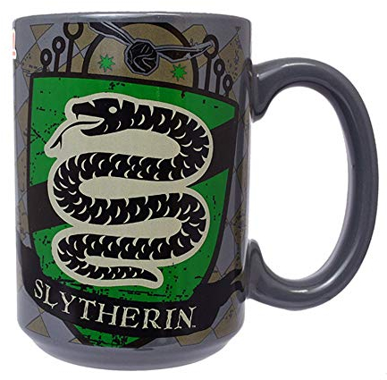 HARRY POTTER - Taza con el escudo de la casa Hogwarts (Tamaño Único) (Slytherin)