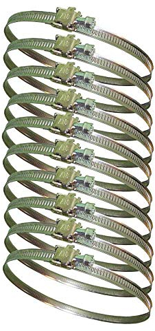 UDOPEA Schlauchschellen mit Schneckenantrieb Rostfreie Schlauchbinder Schlauchschellen Bandschellen, Bandbreite 9-12mm, Spannbereiche Ø 10-170mm und 10-400mm (10, 10-170mm)