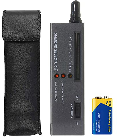 Gobesty Diamond Tester Pen - Portatile Selettore II per Gemme, Kit di Test per Diamante, Zaffiro, Rubino, Cristallo - per Principianti