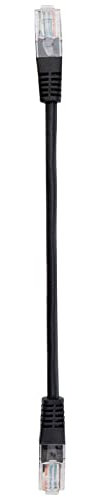 Pro Signal PSG03118 Cat5e RJ45 Ethernet Patch Lead, 0.2m Black