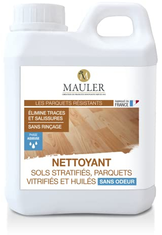 Mauler Nettoyant sols stratifiés et parquets vitrifiés sans odeur - 1 litre