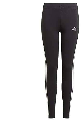 adidas Mädchen 3s Leggings, Schwarz/Weiß, 6 Jahre EU