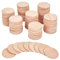 NBEADS 100pz Cerchi Rotondi di Faggio, 3.8cm Fette Rotonde per Decorazioni, Dischi in Legno per Lavori, Pittura, Casa, Spessore 3 mm
