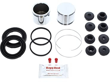 Bigg Red - Bremssattel Vorne Reparatur Dichtungssatz Und Kolben - Kompatibel Suzuki Swift 1983-1989, Suzuki Samurai 2000-2004, Suzuki Sj 410 413 1981-1991