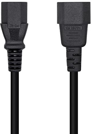 AISENS Cable Alimentación CPU. C13/H-C14/M. Negro. 3.0m