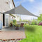Poteau pour Toile ombrage # Bache Anti UV Meuble de Jardin Exterieur Mat de Fixation Toile ombrage Toile pergola Militaire, Gris 3.6x3.6x3.6m