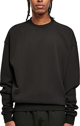 Urban Classics Herren Ultra Heavy Crew Sweatshirt, Black, L