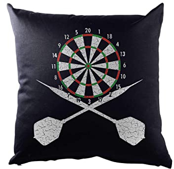 Urban Backwoods Darts Board and Crossed Darts Kissen Dekokissen