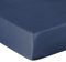 Heckett Lane Mako Satin Spannbettlaken Maritim Blue 90x200 cm